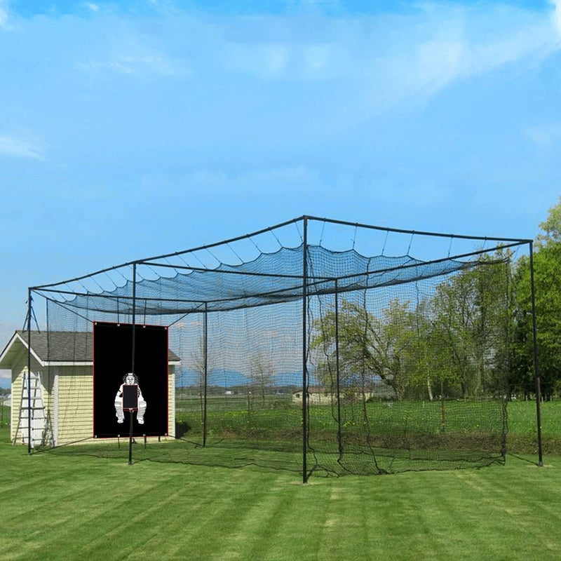 Supvision Batting Cage Backstop with Strike Zone Heavy Duty PVC Coated Oxford Fabric Vinyl Baseball Backstops with Catcher Softball Pitcher Training Equipment Aid - Image 5